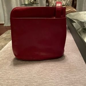 Clarks red crossbody bag.